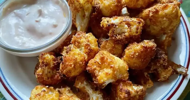 Foto da receita de Bolinho de Couve-Flor na Air Fryer