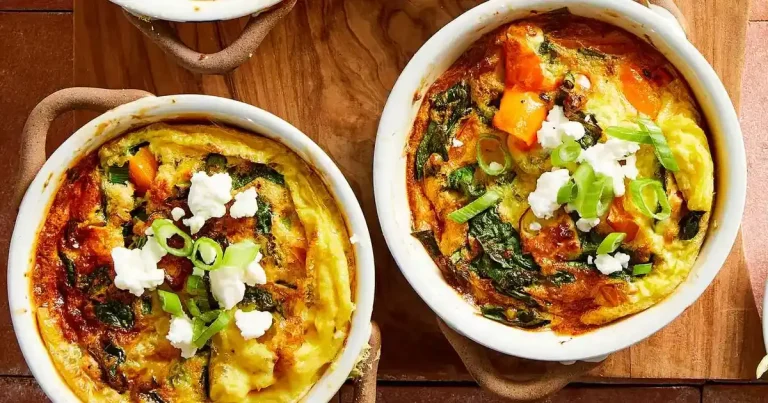 Foto da receita de Bolinhos de Ovo com Espinafre, Pimentão e Feta