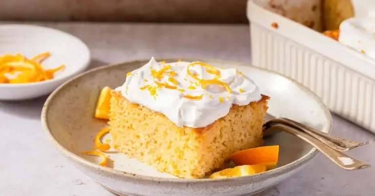 Foto da receita de Bolo de Creme de Laranja com Cobertura