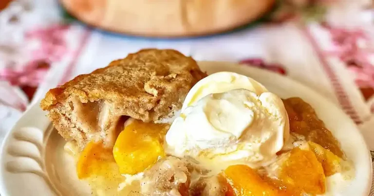Foto da receita de Bolo de Pêssego Despejado