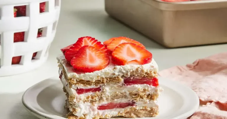 Foto da receita de Bolo Gelado de Morango