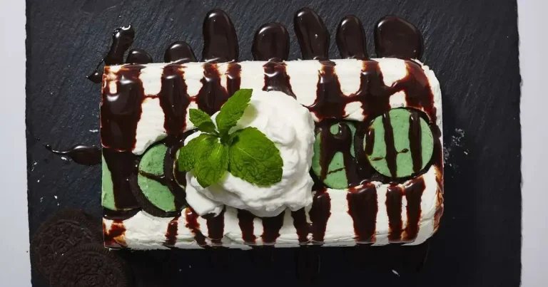 Foto da receita de Bolo Gelado de Oreo com Menta