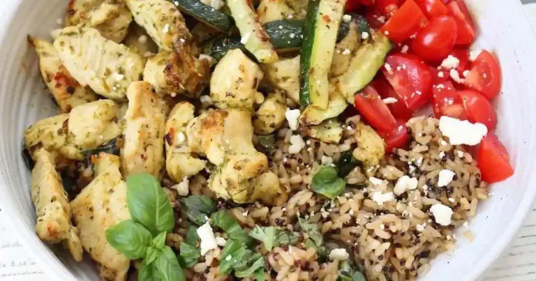Foto da receita de Bow de Quinoa com Frango Pesto