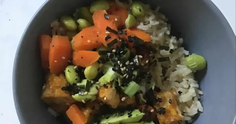 Foto da receita de Bow de Tofu Vegano Frito na Air Fryer