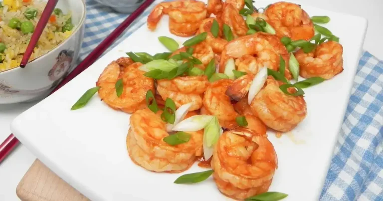 Foto da receita de Camarão com Sriracha e Mel