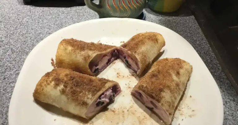 Foto da receita de Chimichangas de Mirtilo