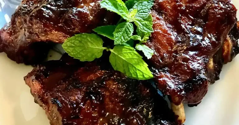 Foto da receita de Costelas de Porco ao Molho Barbecue na Air Fryer