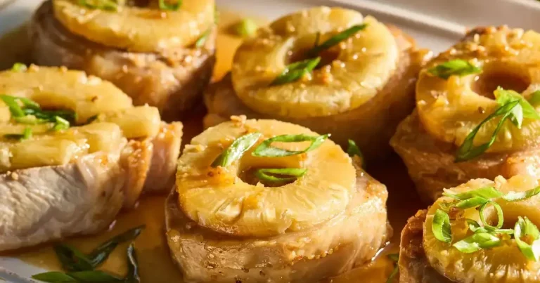 Foto da receita de Costeletas de Porco Assadas ao Teriyaki