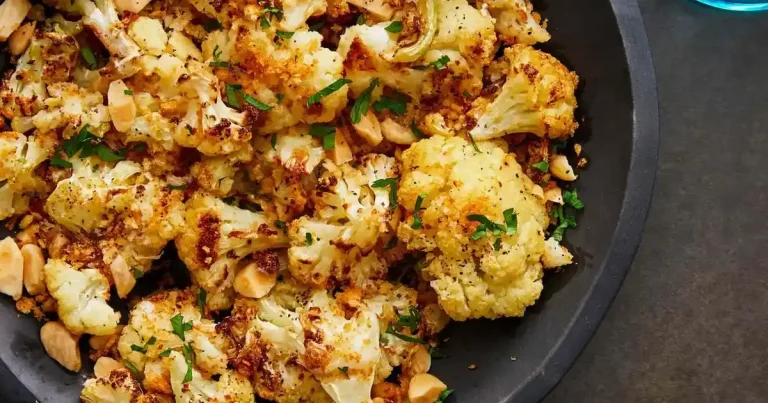 Foto da receita de Couve-flor Air Fryer com Amêndoas e Parmesão