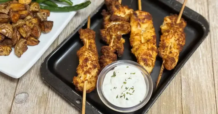 Foto da receita de Espetinhos de Frango com Parmesão