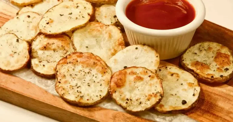 Foto da receita de Fatias de Batata na Air Fryer com Molho para Mergulhar