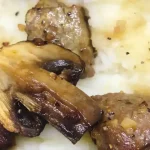 Filé na Air Fryer com Cogumelos Portobello