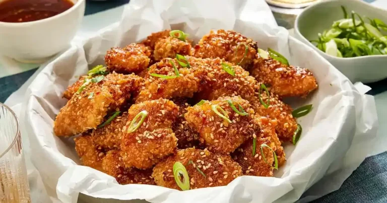 Foto da receita de Frango Popcorn com Molho Doce de Pimenta