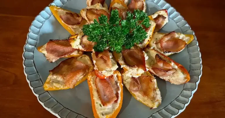 Foto da receita de Mini Pimentões Recheados na Air Fryer