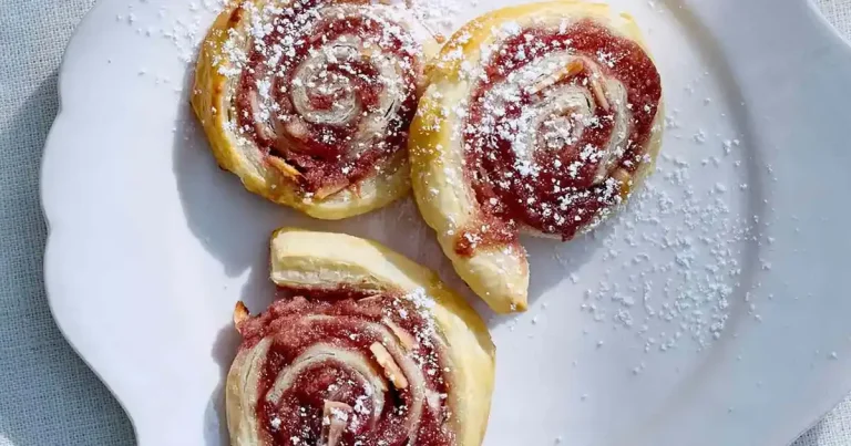 Foto da receita de Rolinhos de Framboesa e Amêndoas