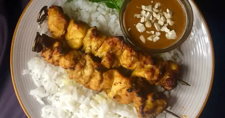 Foto da receita de Satay de Frango na Air Fryer com Molho para Mergulhar