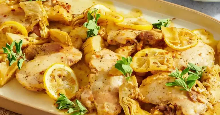 Foto da receita de Sobrecoxa de Frango com Limão e Alcachofra