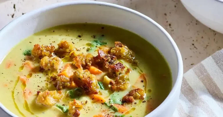 Foto da receita de Sopa de Ação de Graças com Curry e Croutons
