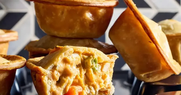Foto da receita de Mini Tortas de Frango ao Curry Vermelho