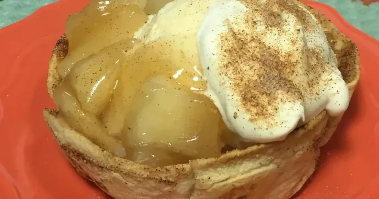 Foto da receita de Taça de Taco de Torta de Maçã com Sorvete