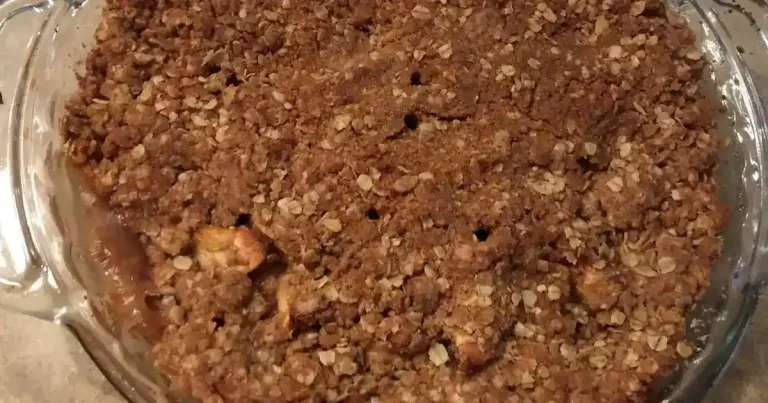 Foto da receita de Torta Crocante de Maçã com Aveia
