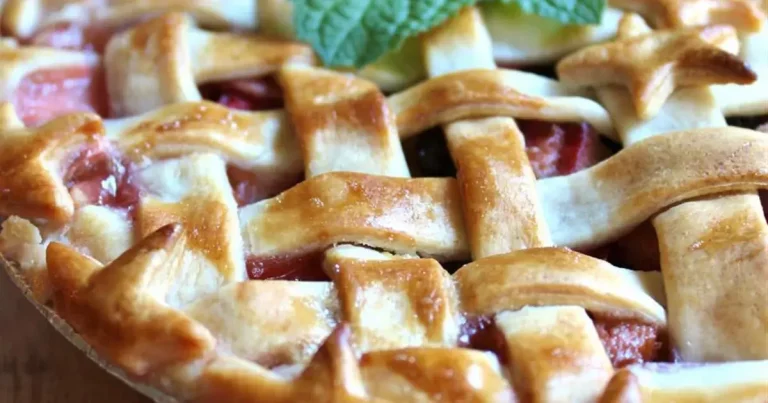 Foto da receita de Torta de Morango com Uva Passa e Ruibarbo