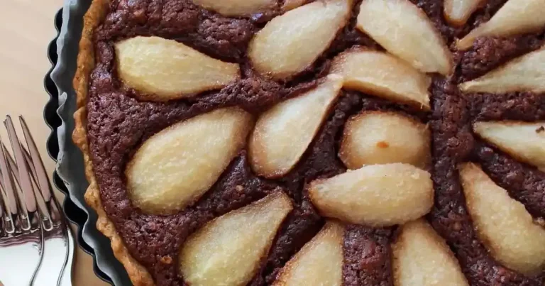 Foto da receita de Torta de Pera com Chocolate