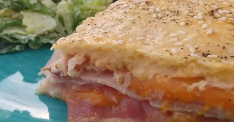 Foto da receita de Torta de Presunto e Queijo em Camadas