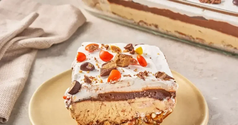 Foto da receita de Torta de Pretzel com Chocolate e Manteiga de Amendoim