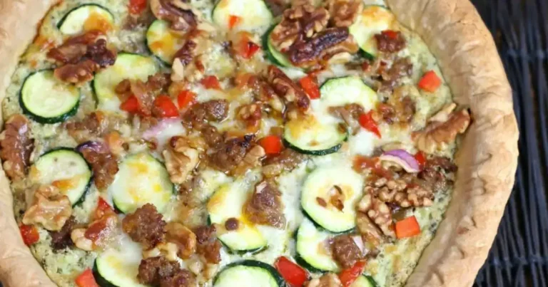 Foto da receita de Torta de Ricota com Pesto e Linguiça Italiana