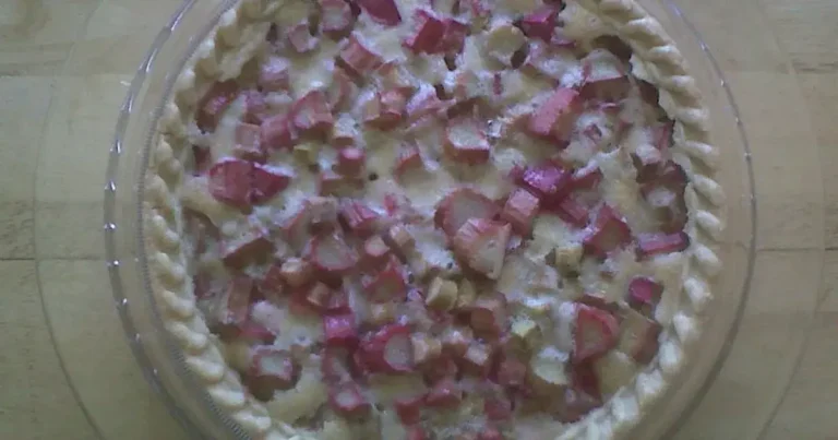 Foto da receita de Torta de Ruibarbo com Crosta Simples