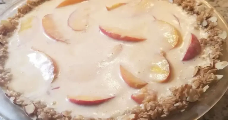 Foto da receita de Torta Parfait de Pêssego