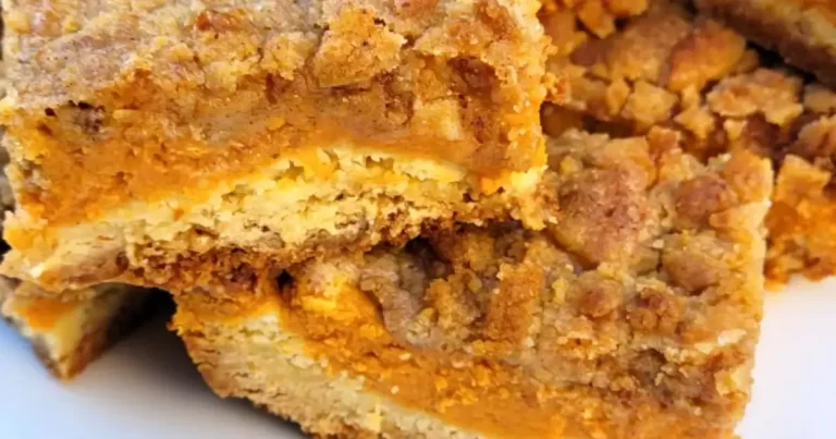 Foto da receita de Barras de Torta de Abóbora