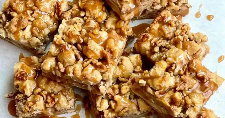Foto da receita de Barras de Torta de Pera com Caramelo Salgado