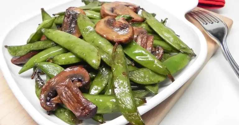 Ervilhas-tortas e Cogumelos Teriyaki