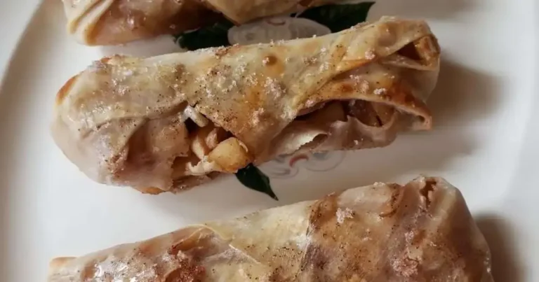 Rolinho de Maçã com Crosta de Torta