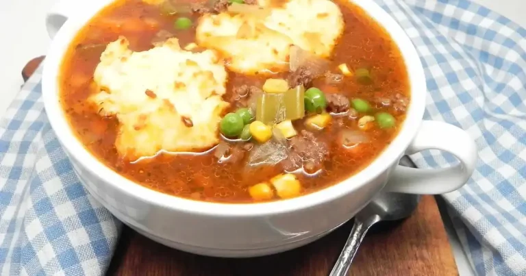 Foto da receita de Sopa de Torta de Carne