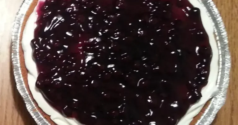 Foto da receita de Torta de Cream Cheese de Blueberry e Banana