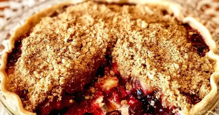 Foto da receita de Torta de Crumble de Cereja