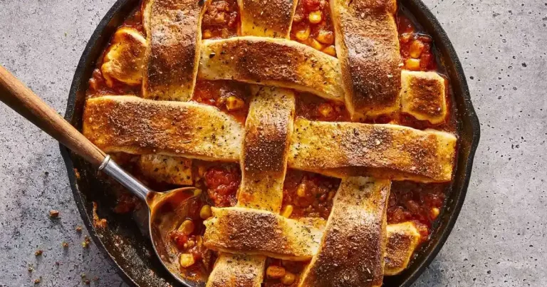 Foto da receita de Torta de Frigideira com Milho e Carne Assada