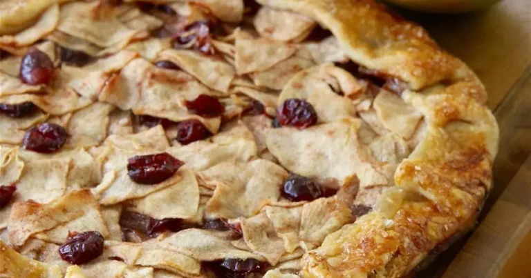 Foto da receita de Torta de Maçã com Cranberry