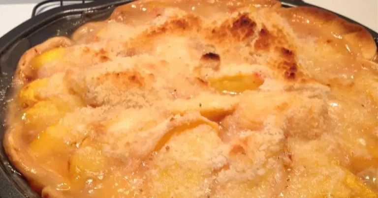 Foto da receita de Torta de Pêssego com Crosta Única