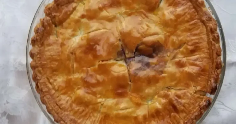 Foto da receita de Torta de Pêssego e Mirtilo