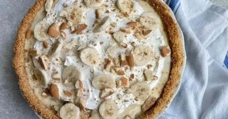 Foto da receita de Torta de Pudim de Manteiga de Amendoim e Banana