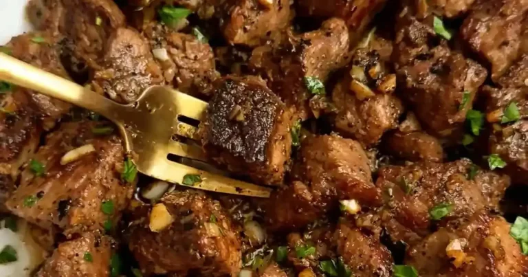 Foto da receita de Bocadinhos de Carne com Manteiga de Alho