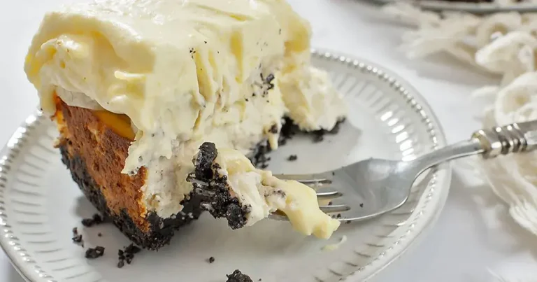 Foto da receita de Cheesecake de Banana com Cobertura de Torta de Creme de Banana