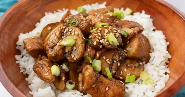 Foto da receita de Frango e Cogumelos com Molho Doce de Soja