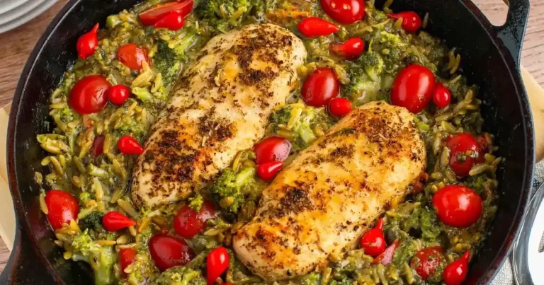 Foto da receita de Frango e Legumes ao Pesto em Uma Panela