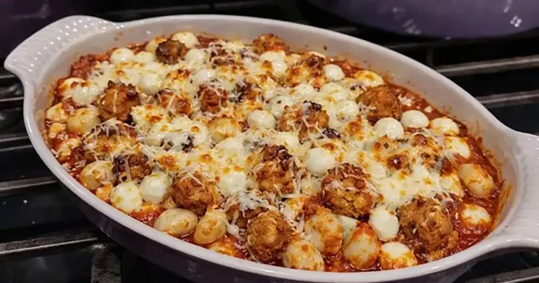 Foto da receita de Gnocchi Recheado com Frango e Queijo Derretido