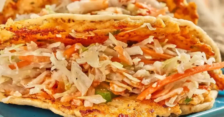 Foto da receita de Tacos Amassados de Frango Buffalo